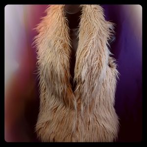 INC Faux Fur Vest